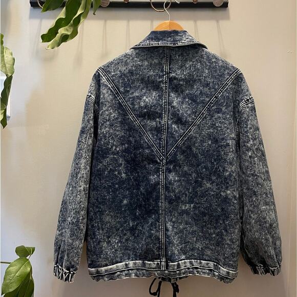 Rare Forever 21 Southwestern Aztec Denim Jacket | Vintage Wash, Oversized Medium - Picture 6 of 10